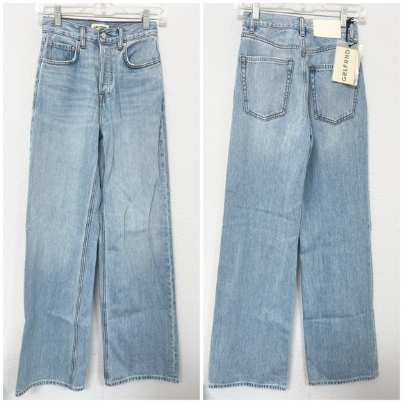 GRLFRND Brooklyn High Rise Straight Jeans Size 23 - Picture 2 of 4